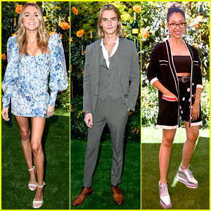 Anne Winters, Luke Eisner & Liza Koshy Check Out the Polo Match at Veuve Clicquot Polo Classic