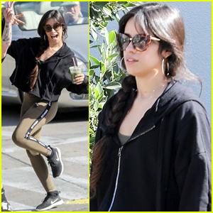 Camila Cabello Strikes Funny Pose After Gym Stop at Dogpound