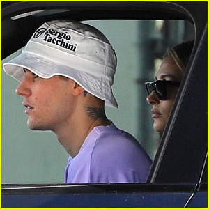 Justin and Hailey Bieber arrive back in Los Angeles after their