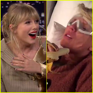 Taylor Swift Freaks Out Over a Banana in New Post-Surgery Video