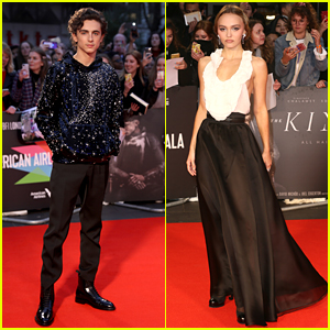 Timothée Chalamet Wears a Sequined Hoodie to The King UK Premiere