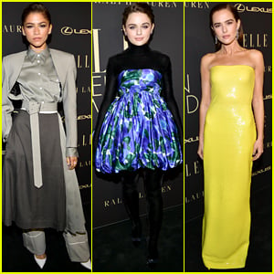 Zendaya Gets Honored at Elle's Women in Hollywood Event With Joey King & Zoey Deutch!