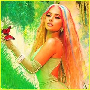 Becky G Wears Rainbow Hair For New 'Galore' Mag Feature
