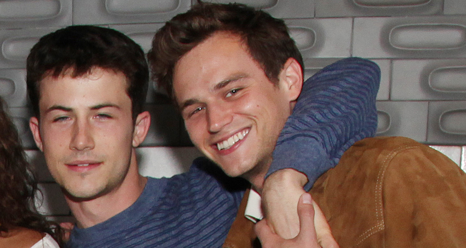 Dylan Minnette & Brandon Flynn Cuddle Up At Final Table Read For ’1...