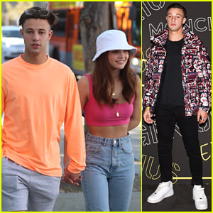 Cameron Dallas & Girlfriend Madisyn Menchaca Hold Hands For Lunch Date In WeHo