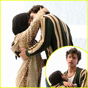 Shawn Mendes & Camila Cabello Share Sweet Kisses During Late Night Visit With a Friend