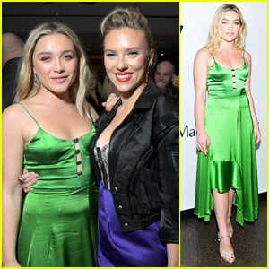 Florence Pugh Supports ‘Black Widow’ Co-Star Scarlett Johansson at ...