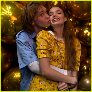 Charlie Plummer Gives Kristine Froseth a Kiss at Pre-Golden Globes Party