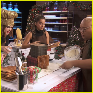 Let It Snow's Kiernan Shipka, Isabela Merced & Jacob Batalon Try To Make A Gingerbread House on 'Sleighed It!'