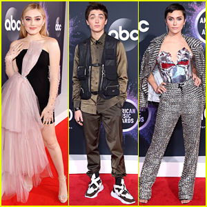 Meg Donnelly, Asher Angel & Alyson Stoner Show Their Style at American Music Awards 2019