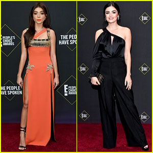 Sarah Hyland & Lucy Hale Show Off Their Style at PCAs 2019!