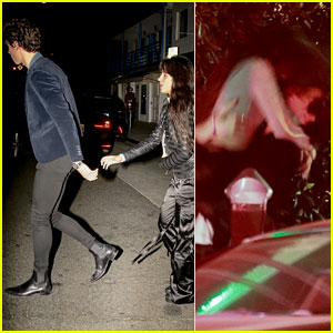 Shawn Mendes & Camila Cabello Share a Kiss After Friday Night Dinner Date
