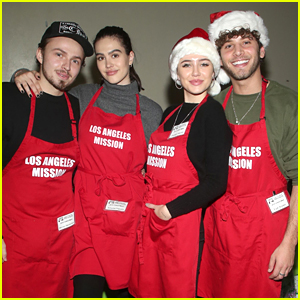 Amelia Gray & Delilah Belle Join Their Boyfriends For Christmas With the Los Angeles Mission