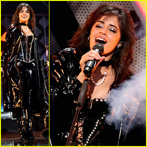 Camila Cabello's Latex Outfit For Z100's Jingle Ball 2019 Has Pearls On It!