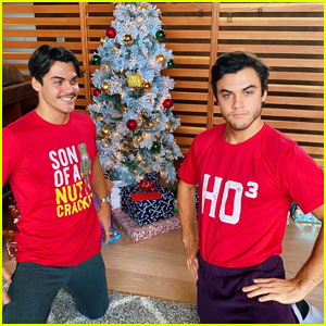 Grayson & Ethan Dolan Wear the Best Christmas Shirts!