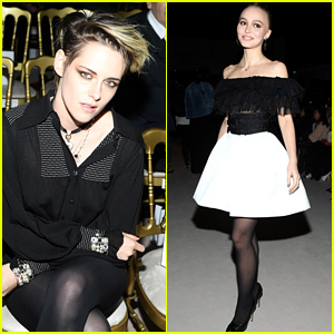 Kristen Stewart & Lily-Rose Strike a Pose at Chanel Show in France