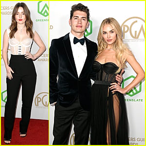 Gregg Sulkin & Michelle Randolph Couple Up at Producers Guild Awards 2020