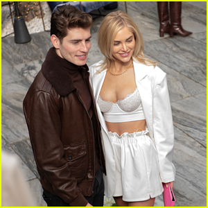 Gregg Sulkin Supports Michelle Randolph at Her J.ING Capsule Collection Launch