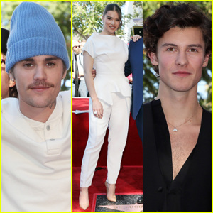 Justin Bieber Joins Hailee Steinfeld & Shawn Mendes at UMG's Chief Lucian Grainge Walk of Fame Ceremony!