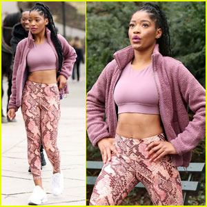 Keke Palmer Gets Fit While Working Out in NYC