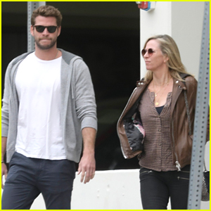 Liam Hemsworth Treats His Mom Leonie To Lunch in Santa Monica
