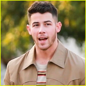 Nick Jonas Works on Photo Shoot in Los Angeles