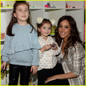 Danielle Jonas Has a 'Mommy Date' With Valentina & Alena at the New York Toy Fair