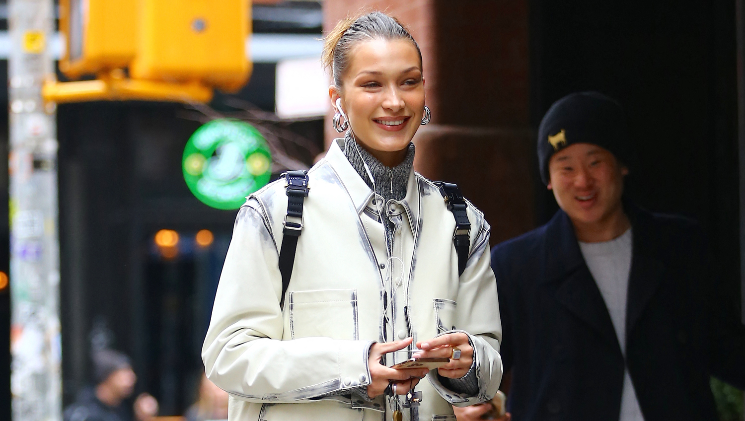 Bella Hadid is All Smiles While Showing Off Her Street Style | Bella