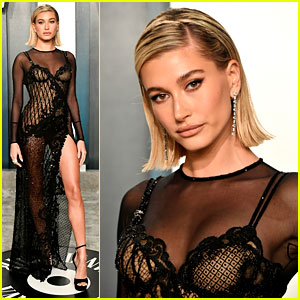 Hailey Bieber Flew Back to L.A. to Wow Us at Vanity Fair Oscar Party 2020!