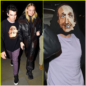 Joe Jonas Tries To 'Hide' From Paparazzi With Double Sided Face Sweater in London