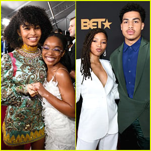 Johnson Sisters Yara Shahidi & Marsai Martin Share Cute Moment at NAACP ...