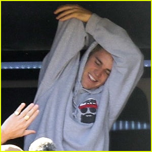 Justin Bieber is All Smiles While Stretching for the Cameras!