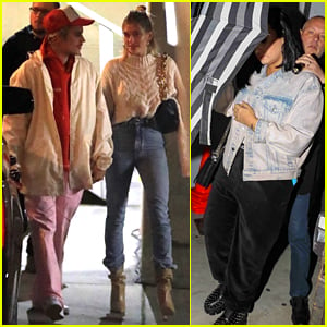 Justin & Hailey Bieber Join Demi Lovato for Evening Church Service ...