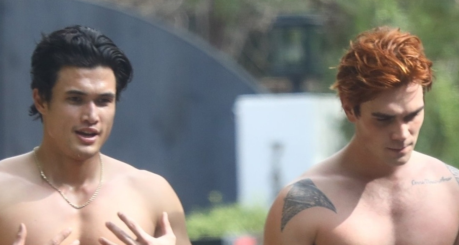 Charles Melton And Kj Apa Go For Shirtless Hike After ‘riverdale Co Stars Announce Exit Charles