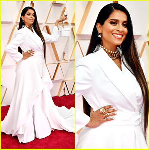 Lilly Singh Is a Vision In White at Oscars 2020