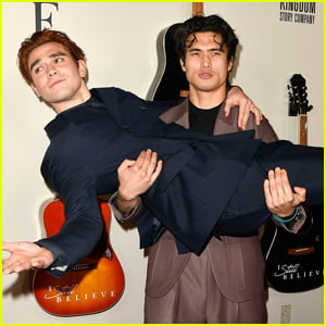 KJ Apa Gets a Lift from Charles Melton at 'I Still Believe' Premiere!