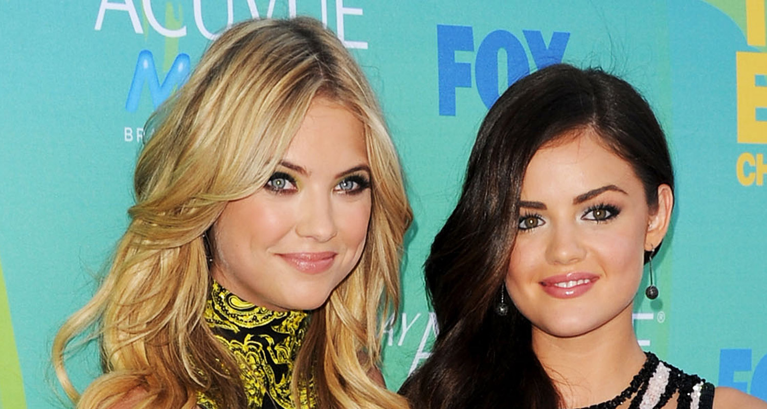 Did You Know Lucy Hale Ashley Benson Actually Met On Myspace Through A Big Time Rush Guy Ashley Benson Lucy Hale Just Jared Jr