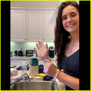 Nina Dobrev Uses Her Rumored Boyfriend Shaun White's Hands to Wash Groceries!