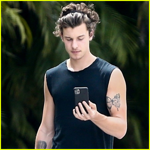 Shawn Mendes Takes Morning FaceTime Call During Walk in Miami