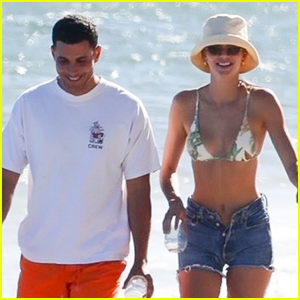 Kendall Jenner & Fai Khadra Share a Laugh During a Walk on the Beach
