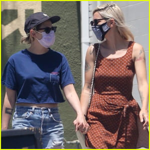 Kristen Stewart Holds Hands with Girlfriend Dylan Meyer During Afternoon Outing