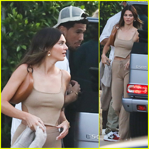 Kendall Jenner, Devin Booker step out for dinner with Kylie Jenner