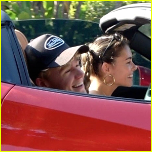 Madison Beer & Nick Austin Meet Up For Another Meal, Drive Off In Ferrari Together