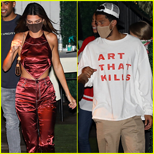 Kendall Jenner, Devin Booker step out for dinner with Kylie Jenner