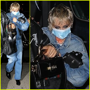 Miley Cyrus Heads Back To Her Hotel After Filming New Music Video
