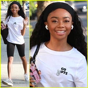 Skai Jackson Has a Message For Fans While Heading To 'DWTS' Rehearsals