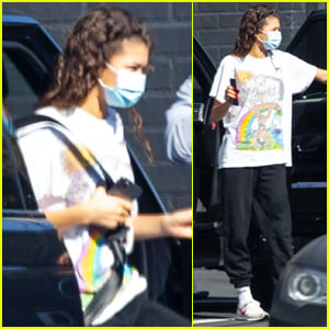 Zendaya Returns to a Work in L.A. After Emmys Win!