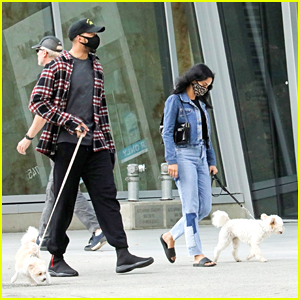 Camila Mendes Walks Her Dog Truffle With a Friend Over The Weekend