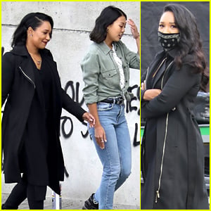 Candice Patton Back On 'The Flash' Set, Seen Filming With Victoria Park