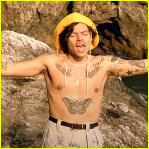 Harry Styles Goes Shirtless In New 'Golden' Music Video - Watch Now!